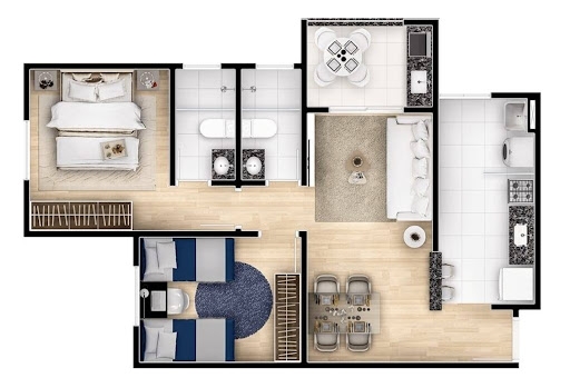 Apartamento à venda com 2 quartos, 61m² - Foto 24
