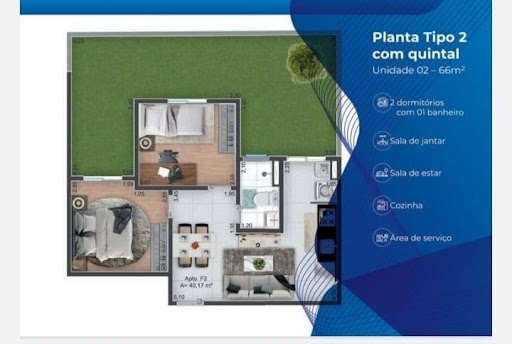 Apartamento, 2 quartos, 40 m² - Foto 6